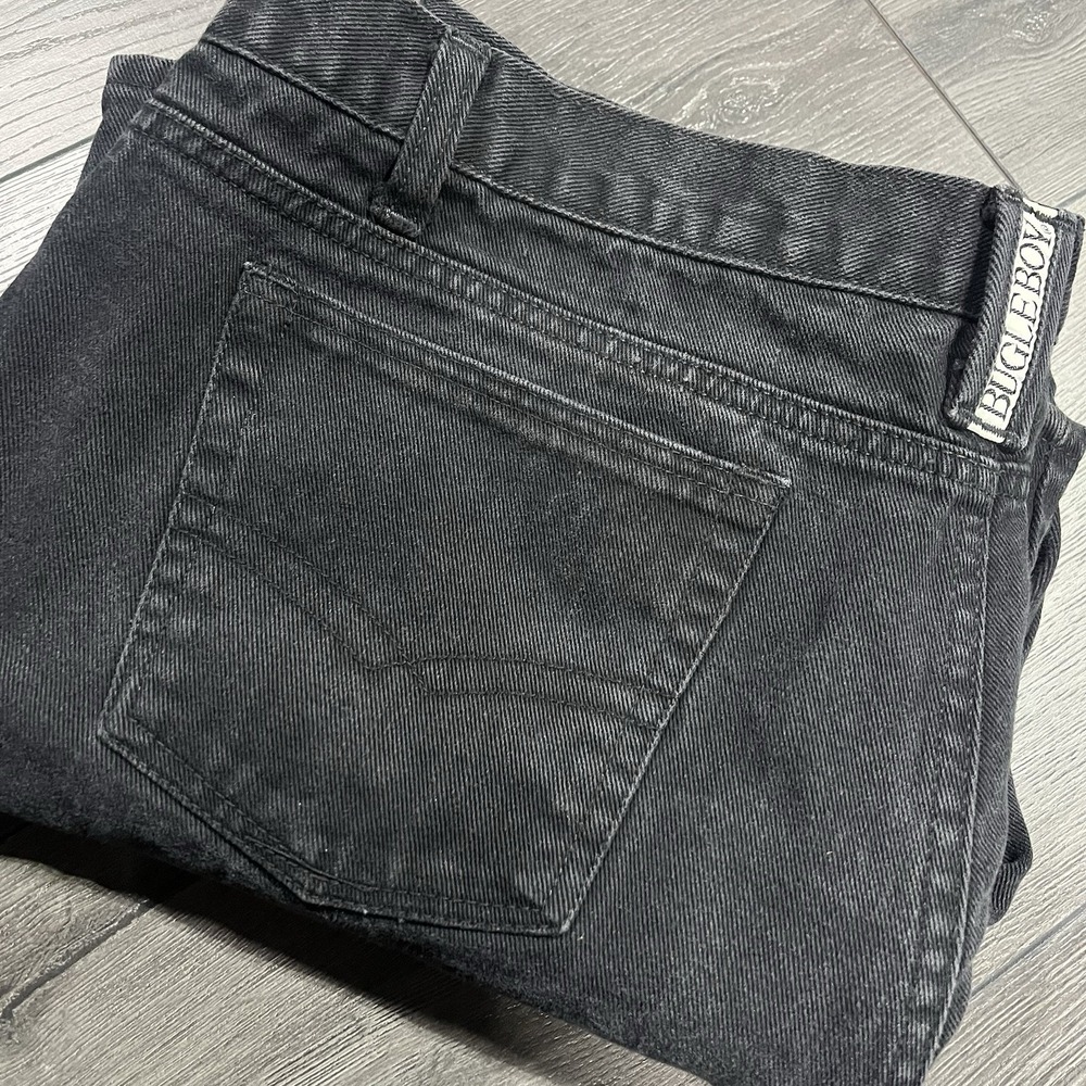 Vtg Bugle Boy Jeans Men 38x29 90s Y2K Baggy Wide Black Denim Hip Hop (Tag 42x30)